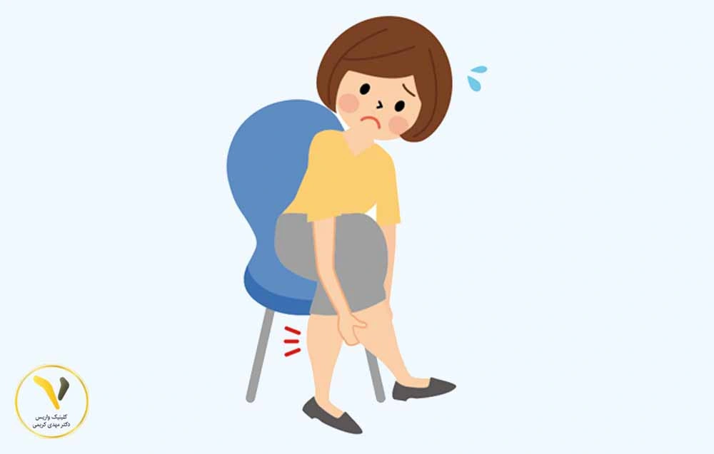 علائم واریس پا